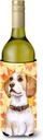 Caroline's Treasures BB9947LITERK Beagle Fall Wine Bottle Hugger, Yellow Bottle Cooler Sleeve Hugger Machine Washable Collapsible Insulator Beverage Insulated Holder