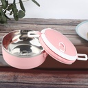 Lunch Box Pinks Portable Stainless Steel Thermal Insulated Rice Noddles Lunch Box Single Layer Food Container