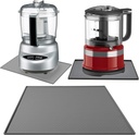 Food Processor Silicone Mat Food Processor Mat Suitable for Ninja Blenders, Meat Grinder Table Pad Electric Chopper Pad Blender Silicone Tray, Non-Slip Waterproof Soft Pan with Raised Edge 19"X12"
