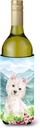 Caroline's Treasures CK1965LITERK Mountian Flowers Westie Wine Bottle Hugger Bottle Cooler Sleeve Hugger Machine Washable Collapsible Insulator Beverage Insulated Holder