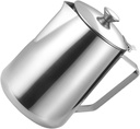 Mikinona Stainless Steel Latte Milk Pitcher Cup Tea Kettle Frothing Jug for Espresso Steaming Cup for Coffee Milk Frothing Pitcher