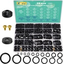 28 Size 650 Pcs Faucet Rubber Washers Kit and SAE O Ring Assortment Set for Assorted Plumbing Faucet Sealing Repair