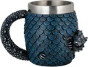 GOT Dragon Egg Coffee Mug - Medieval D&D Beer Stein Tankard 15.8OZ Stainless Drinking Mug for Dragon Lovers Collector - Novelty Gothic Dungeons and Dragons Gift Bar Party Drinkware decorations