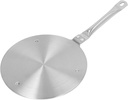 Heat Diffuser Induction Plate, Induction Cooker Heat Diffuser Plate Stainless Steel Anti Scalding Handle Fast Heat Conduction Heat Dissipation for Kitchen (20#)