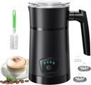 Milk Frother, 4 in 1 Electric Milk Steamer, Hot and Cold Foam Maker, 1 min Fast Frothing, 11.8 oz/350 mL Milk Warmer, Frother for Latte, Cappuccino, Temperature Control, Auto Shut-Off
