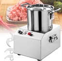 Electric Meat Vegetable Nut Cutter 4L, 370W Stainless Steel Commercial Meat for Fruits, Cereals, Ginger and Garlic