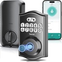 Fingerprint Door Lock, Keyless Entry Door Lock with App Control Electronic Keypad Deadbolt for Front Door with One Time Code, Anti-Peeking Password, Auto-Lock Easy Install