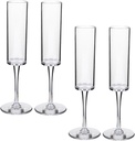4pcs Clear Cocktail Goblets Unbreakable Drinkware for Weddings Parties Anniversaries and Celebrations Stylish Drinks Cups for Wine Juice and More