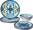 Certified International Luca Melamine 12 pc Dinnerware Set