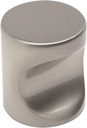 Cosmas 10 Pack 3312SN Satin Nickel Contemporary Cabinet Hardware Finger Pull - 3/4" Diameter