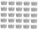 25pcs Ice Cream Foil Cups Cake Boxes for Dessert Cheese Cake Carriers with Lid