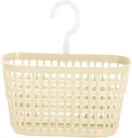 LIFKOME 10pcs Hanging Wall Storage Basket Set Beige Plastic Organizers for Kitchen Bathroom and Multi-Purpose Use Sturdy Sundries Holder Easy Installation