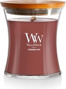 WoodWick Cinnamon Chai Medium Hourglass Candle Premium Soy Blend Wax with Pluswick Innovation Wood Wick