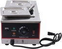 Chocolate Tempering Machine 86-185℉ Commercial Electric Melting 2-Pot 1.5gal Stainless Steel Food Warmer Professional Heated Chocolate Melter with Lid