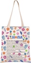 VAMSII Beach Trip Vacation Tote Bag - Means Nobody Gets Left Behind - Hibiscus Flower Grocery Bag