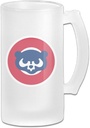 Cubs Glass Beer Stein Super Mug Size White