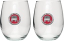 Heritage Pewter Republican Stemless Glass Goblets – Set of 2 | 15 OZ Goblet Wine Glasses | Expertly Crafted Pewter Glass
