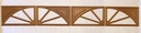 4 Amarr Wagon Wheel Replacement Decorative Inserts for Amarr Short Panel Garage Doors Golden Oak