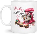 Best Family Gifts Customized Baker Coffee Mug, Personalized Stand Mixer Design On White Tea Mug, Baker Cup Gift For Friends Coworker, Customized Choose Name Ceramic Cup For Baker, Baking Lover Mugs