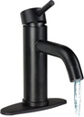 Empire Faucets Replacement RV Bathroom Faucet for Camper Metal Vessel Sink Faucet Matte Black, 1 Hole, 6.75 Inch