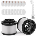 Leemone 18 PCS LVAC-200 Vacuum Filter Replacement, Compatible with Levoit LVAC-200 Cordless Stick Vacuum Cleaner (Model No. LSV-V201-WUS), 8 Pre-Motor Filters and 2 Post-Motor Filters