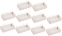 Luxshiny 10Pcs Wooden Sandwich Packing Boxes Bakery Containers with Lids for Cake Bread and Cookies for Parties and Food Storage
