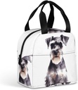 Well-behaved Schnauzer Lunch Bag Durable Insulated Large Gym Lunch Tote Box Portable Leakproof Cooler Food Containers Reusable Lunchbox for Work Travel Picnic