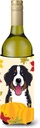 Caroline's Treasures BB2043LITERK Bernese Mountain Dog Thanksgiving Wine Bottle Hugger Bottle Cooler Sleeve Hugger Machine Washable Collapsible Insulator Beverage Insulated Holder