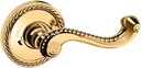 Baldwin 5104.PRIV 5104 Privacy Door Lever Set with 5004 Rose from The Estate Collection - Lifetime Polished Brass