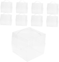 PRETYZOOM 10pcs Portable Cake Carrier Boxes Lids Birthday Cake Packaging for Bakeries and Home Use Decorative Boxes for Desserts
