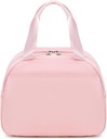 abshoo Lunch Bag for Women Girls Reusable Tote Lunch Bags Insulated Lunch Bag for School Work Picnic Travel (Pink)