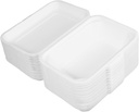 50pcs Disposable Takeout Containers for Food Packaging Food Boxes for Lunch Snacks and Takeaways