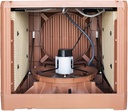 4800 CFM Plastic Evaporative Axial Fan Cooler 1/2HP 2-Speed 115V motor included. 2,000 sq. ft. (DOWN DRAFT ASSEMBLED)