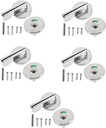 Gadpiparty 5pcs Occupied/Vacant Door Lock for Bathroom Privacy Indicator Metal Material Construction