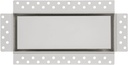 Zion 4" x 10" Flush Mount Stainless Steel White Wall Register with Hook Cold Air Return Vent Covers