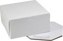 DecoPac Wedding Cake Box, Wedding Cake Carrier for Cakes - 10" x 10" x 5"