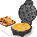 Round Classic Waffle Maker Machine, Waffle Maker, Non-Stick Waffle Irons, Thin Waffle Maker Crispy, for Waffles, Keto Chaffles, Hash Browns, Cookies, Non-Stick Plates
