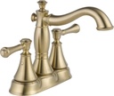 Delta Faucet Cassidy Gold Bathroom Faucet, Centerset Bathroom Faucet, Metal Drain Assembly, Champagne Bronze 2597LF-CZMPU, 5.41 x 6.59 x 5.41 inches