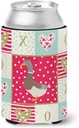 Caroline's Treasures CK5290CC Saxony Sachsenente Duck Love Can or Bottle Hugger, Red Cooler Washable Drink Sleeve Collapsible Beverage Insulated Holder, Can Hugger, Multicolor