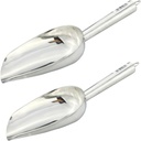 Mikikit 2pcs Pet Food Scoop Multi-Functional Shovel for Dog and Cat Feeding Durable Pet Supplies for Dispensing