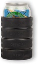 Beer Can Cooler Made from 4 Real Ice Hockey Pucks, 12oz Insulated Holder for Hockey Dad Gifts, Black (1)