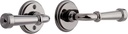 Signature Hardware 479163 Esmond Left Handed Solid Brass Passage Door Lever Set with 2-3/8" Backset