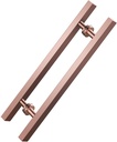 Sliding Barn Door Handle, Heavy Stainless Steel Shower Door Handle, Sliding Glass Door Handles On Both Sides(Size:60cm,Color:Rose Gold)
