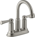 Kohler Aderlee Vibrant Brushed Nickel Bathroom Sink Faucet with Drain