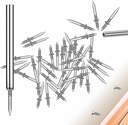 Double-Head Skirting Thread Seamless Nail,Invisible Screws & Nail, Skirting Line Without Marks,Solid Wood Baseboard Double-Headed Nails Equipped with Specific Sleeve Tool