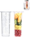 Fruit Infuser and Ice Cylinder for 1 Gallon Drink Dispensers, Fit 1 Gallon Mason Jars, Crafted to Make Big-Batch Drinks, Iced Tea, Lemonade, Sun Tea and Fruit Tea, Glass Drink Dispensers Accessories