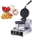 Commercial Waffle Maker Electric Waffle Iron Nonstick Restaurant Control Belgian Machine Commercial Lattice Cake Machine Temperature and Time for Household Bakeries Snack Bar 1200W,Style1