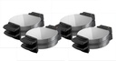 BLACK+DECKER WMB500 Traditional Belgian-Style Waffle Maker, Stainless Steel (Pack of 4)
