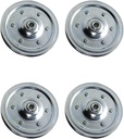 4" Heavy Duty Sheave Pulley - 4 Inch Garage Door Pulley Sheave - Zinc Plated - 200 lb Load Rating