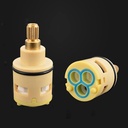 1pc Ceramic Disc Faucet Cartridge Replacement for 22/24/26/33/35/40mm Taps - Durable Single Handle Tap Cartridge(F-26mm)
